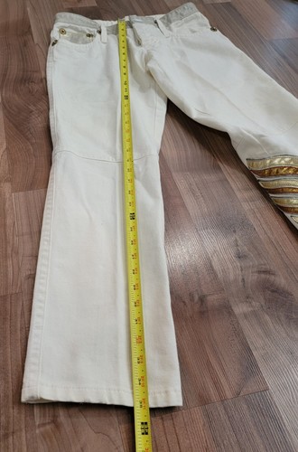 Dsquared2 Jeans Cream Mens Size 48 Euro Made in Italy Thunderbird - Picture 6 of 12