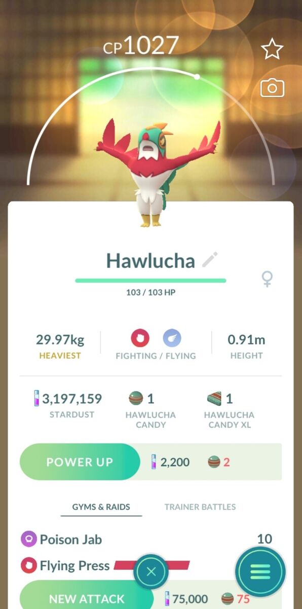 Hawlucha - Pokédex