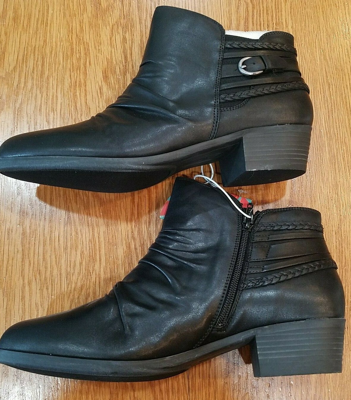 ladies black dress booties