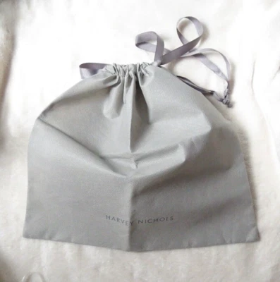 Harvey Nichols Grey Canvas Dust/Storage/Travel/Wash Bag with Draw Strings New - Image 1 of 3