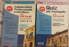 Libri per concorso Enti Locali, manuale e quiz, Edizione Simone anno 2010 e 2009