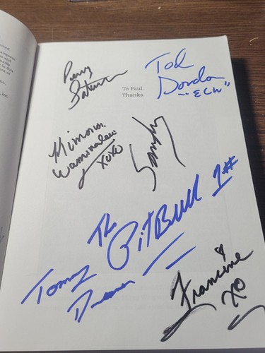 The Rise And Fall Of ECW Signed Book - Picture 5 of 5