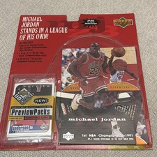 1998 Upper Deck Michael Jordan Standee With SEALED packs  Look 