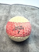 Vintage Spalding Tour Edition 2 Golf Ball With Red Stripe