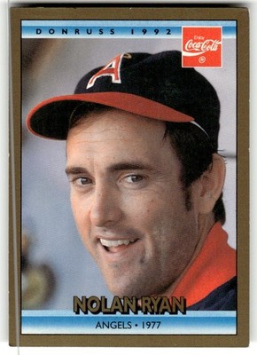 1992 Donruss Coca Cola Nolan Ryan #11 of 26 - Anaheim Angels