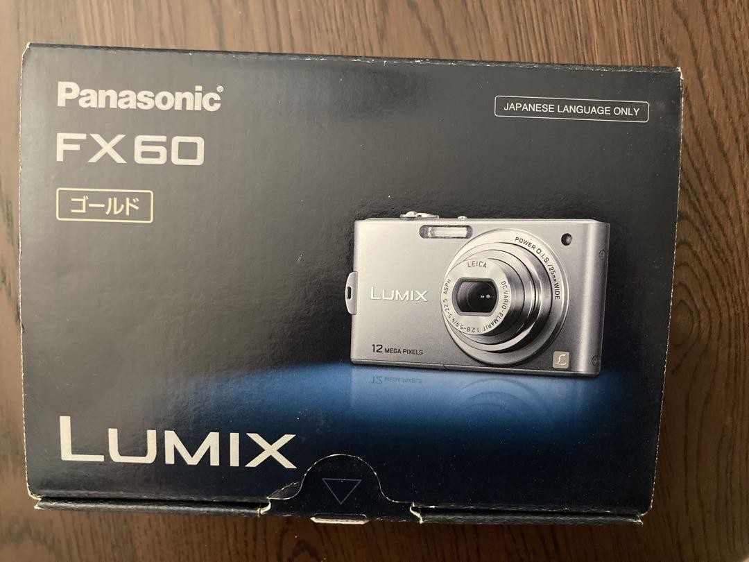 Panasonic Lumix DMC-FX60 Gold Digital Camera, Used, Includes