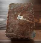 Red Marble MOP Stone Trinket Box Flower Shell Inlay Jewelry Box 4x3" Vintage MCM — photo 5