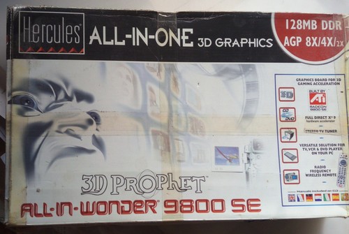 ATI ~ Hercules ~ All in Wonder 9800 SE ~ AGP 8 ~ 128 MB ~ 256 Bit ~ in OVP