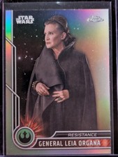 Topps Chrome Star Wars Refractor LOT - Leia, C3PO, Grogu