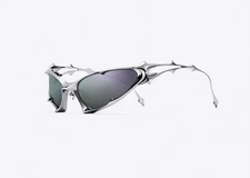 Gentle Monster Goxx 02 Sunglasses 2025 Bold Silver Frame Silver Lenses / FAST