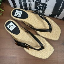 DV by Dolce Vita Women's Myrie Thong Buckle Square Toe Sandals Size 8