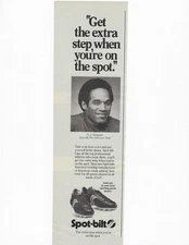 BILLS O.J. SIMPSON   SPOT-BILT   ORIGINAL PRINT AD