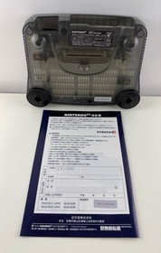 Nintendo 64 Clear Black Console 64DD Launch Model Boxed Japan N64