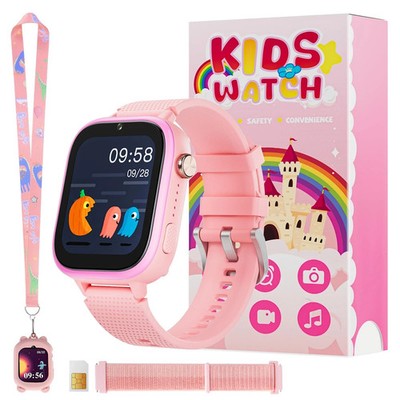4G Kids Smart Watch, 15 Exciting Games, Two-Way Calling Feature, SOS Emergenc...