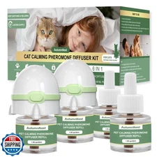 AutumnNest 6-in-1 Cat Calming Pheromone Diffuser Kit, Cat Calming Diffuser fo