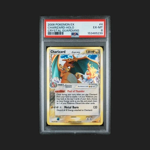 ** PSA 6 ** Charizard Delta Species Holo 4/100 Crystal Guardians