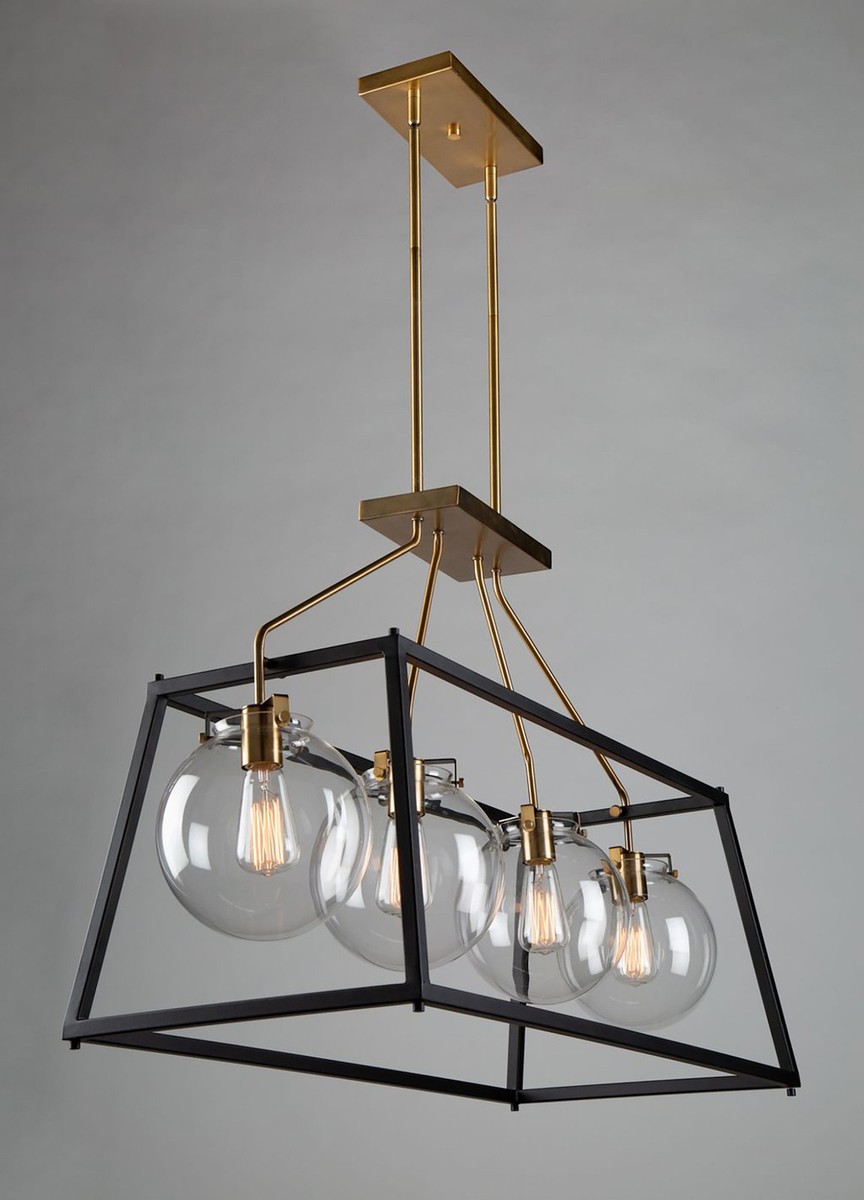 Fontaine 8デックセット Artcraft Lighting AC11604VB Bridgetown Island Light Black