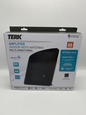 Terk Amplified Indoor HDTV Antenna 8k 4k - Range 65 Miles