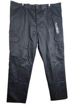 NEW Wrangler Workwear Mens Cargo Pants 44x32 Relaxed Fit Black NWT