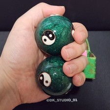 BAODING BALLS CHINESE HEALTH EXERCISE STRESS RELAXATION THERAPY YIN YANG DESIGN