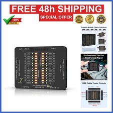 Treedix USB Cable Tester for Type-C, USB-A, Micro-B, Lightning Cables