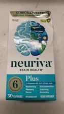 NEURIVA PLUS Brain Performance Health 30 Capsules Exp 08/2027