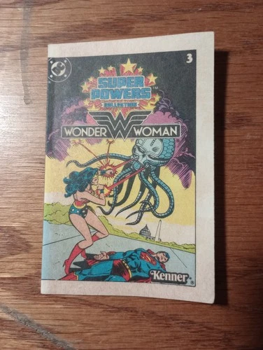 Vintage Super Powers Collection Wonder Woman Mini Comic Book #3 Kenner 1983