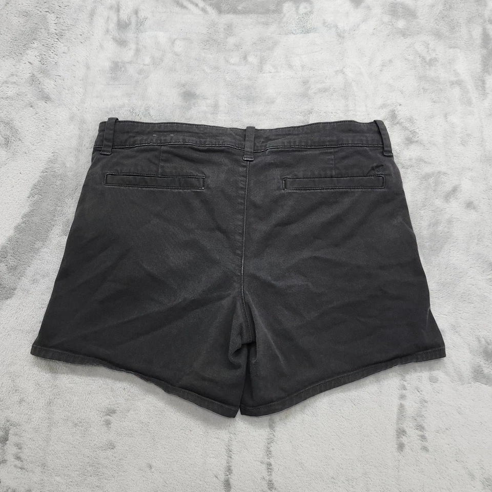 Pantalones Cortos American Eagle Outfitters Para Mujer 12 Negros MIDI AEO Sarga Súper Elástica Foto 3 de 4