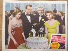 FRED ASTAIRE  -  THREE LITTLE WORDS - Lobby card  ASTAIRE/VERA ELLEN/RED SKELTON