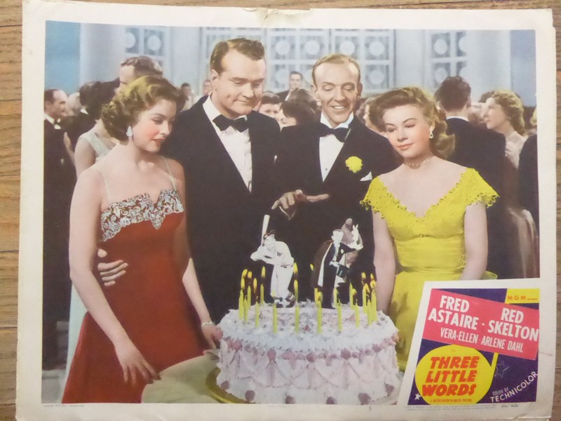 FRED ASTAIRE  -  THREE LITTLE WORDS - Lobby card  ASTAIRE/VERA ELLEN/RED SKELTON