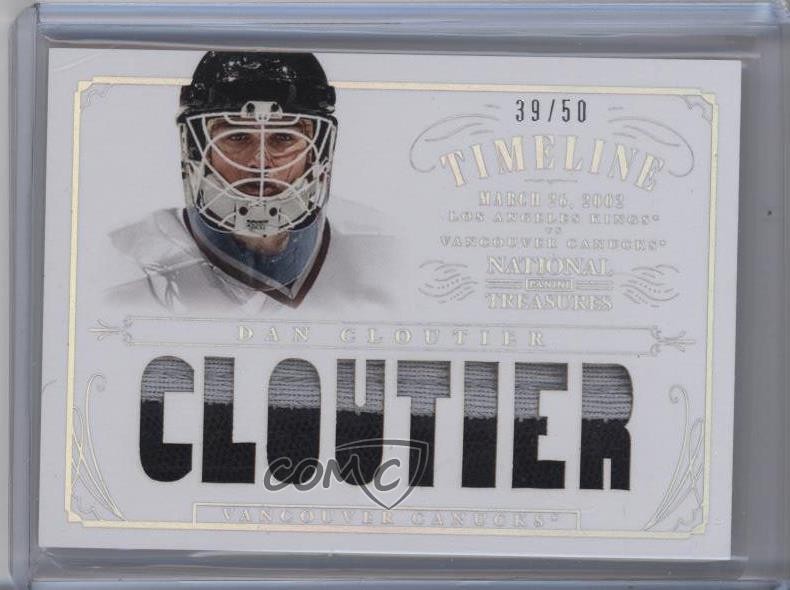 2013-14 Panini National Treasures Timeline Jersey Prime 39/50 Dan Cloutier 0c3