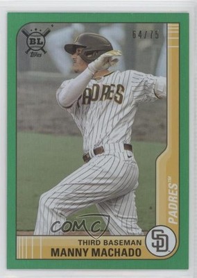 2021 Topps Big League Veterans & Rookies Green Foil 64/75 Manny Machado #55 06ee