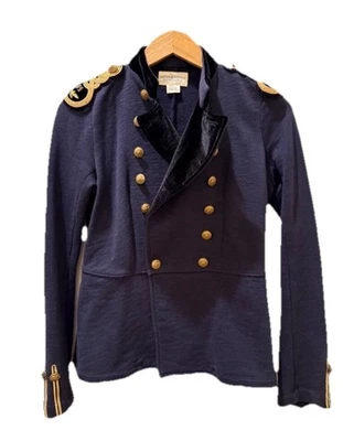 179 Ralph Lauren Denim Supply Navy Blue Ladies Braid Jacket Military Band XL EUC - Image 1 of 4
