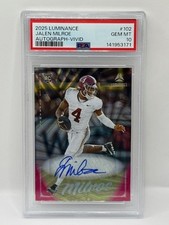 🔥Jalen Milroe Rookie Auto Vivid /10 PSA 10 Seahawks Gem Mint RC 2025 Luminance