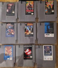 Nintendo NES NTSC Movie LIcense Lot Bundle.  Elm Street. Friday 13th. Predator.