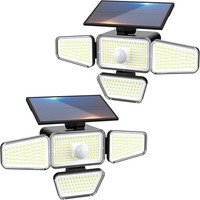 Peasur 2 StüCk Solarlampen FüR AußEn Mit Bewegungsmelder, 318 Led Solarleuchten