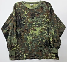 MIL-TEC Men's Top Long Sleeve Tee Shirt 2XL Green Camouflage 100% Cotton (C77)