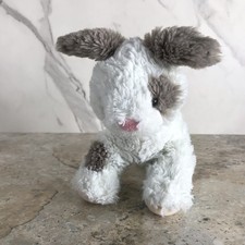 CARTER'S WHITE BROWN SPOTTED PUPPY DOG LOVEY PLUSH ANIMAL CIRCA 2020
