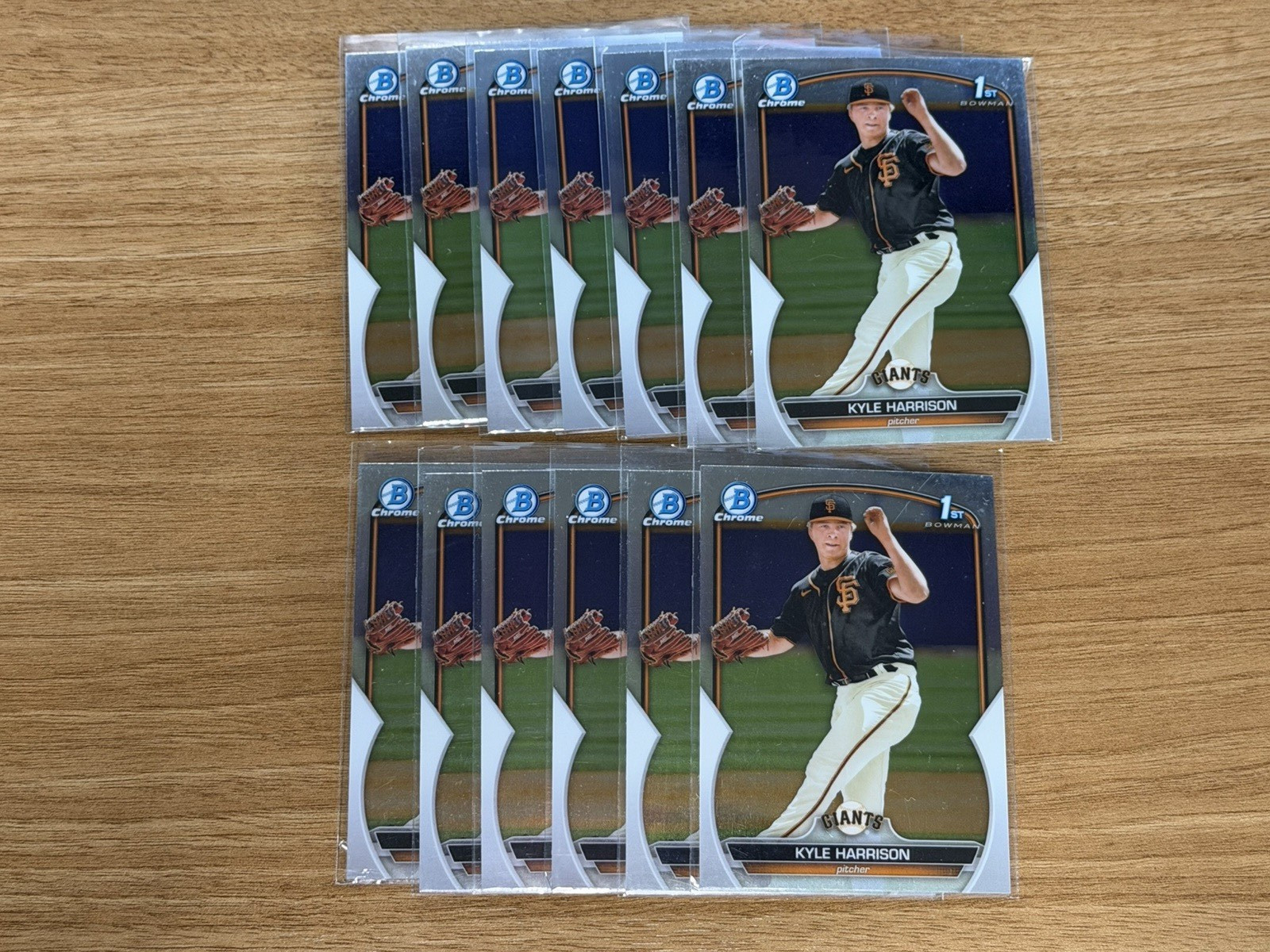 Kyle Harrison - 2023 Bowman Chrome #BCP-93 1st Bowman (13)