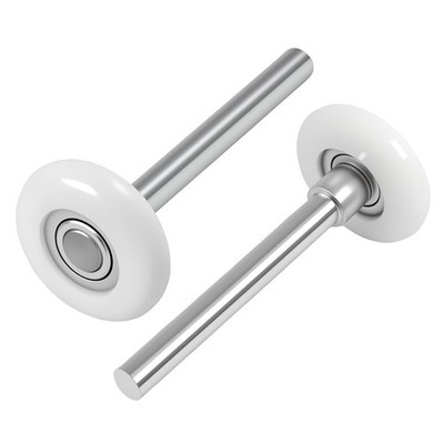 Nylon Garage Door Rollers, 2pcs 1.8Inch Quiet Garage Door Wheels for 2'' Garag...