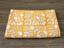 Indian Hand Block Print 100 Cotton 1 Yard Fabric NO TARRIF CHARGES 100 ZK 358