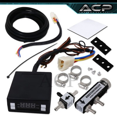Black Digital Turbo Timer Black Boost Controller Combo Bypass Unit
