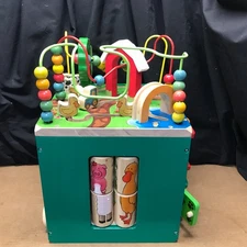 Battat Farm Theme Activity Cube Educational Wooden Learning Toys Toddlers Kids