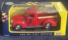 Vintage Red 1940 Ford Pickup Truck Metal Die Cast Toy Motor Max 124 Scale Nib Vintage Red 1940 Ford Pickup Truck Metal Die Cast Toy Motor Max 124 Scale Nib