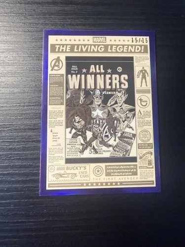 2026 Topps Brooklyn Collection Marvel #NH-16 Captain America 15/15 Living Legend