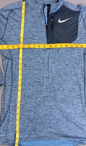Nike Dri-Fit Running Therma Sphere Element Pullover 1/4 Zip Uomo Taglia S Blu - Foto 6 di 9