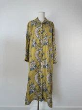 NEW WEEKEND MAX MARA Gaia Printed Midi Dress in Silk-twill  Size 4-- no belt