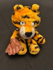 Vintage 1977 Dakin Sambo  s Restaurant Plush Tiger Stuffed Toy Tiger with glove