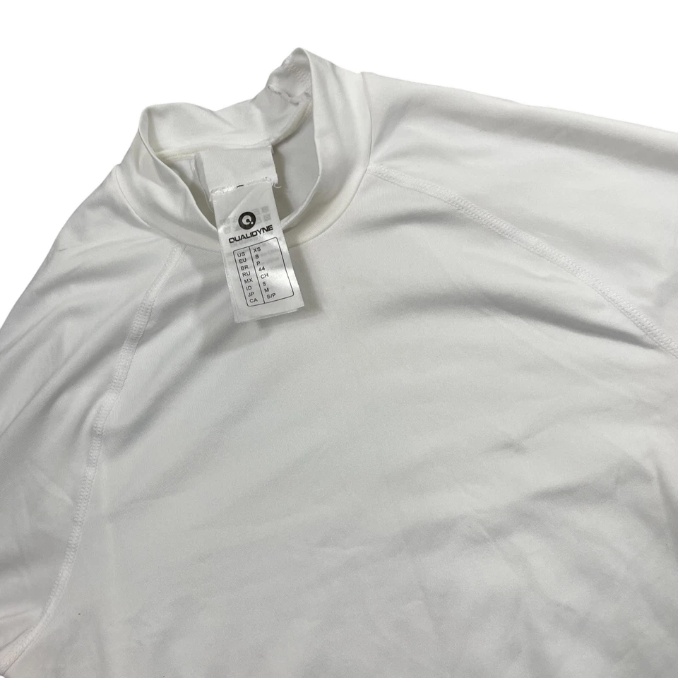 Qualidyne XS White 2 piece Cycling Base Layer Long Sleeve Top and Pants - Image 3 of 4