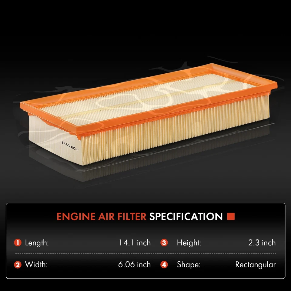 发动机空气过滤器适用于梅赛德斯-奔驰 s320 w140 1994 - 1999 3.2L 自然吸气 — 第 2/4 张图片